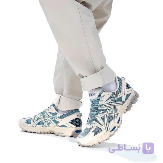 کتانی رانینگ اسیکس کاهانا 8 رنگ کرم سبز asics kahana 8