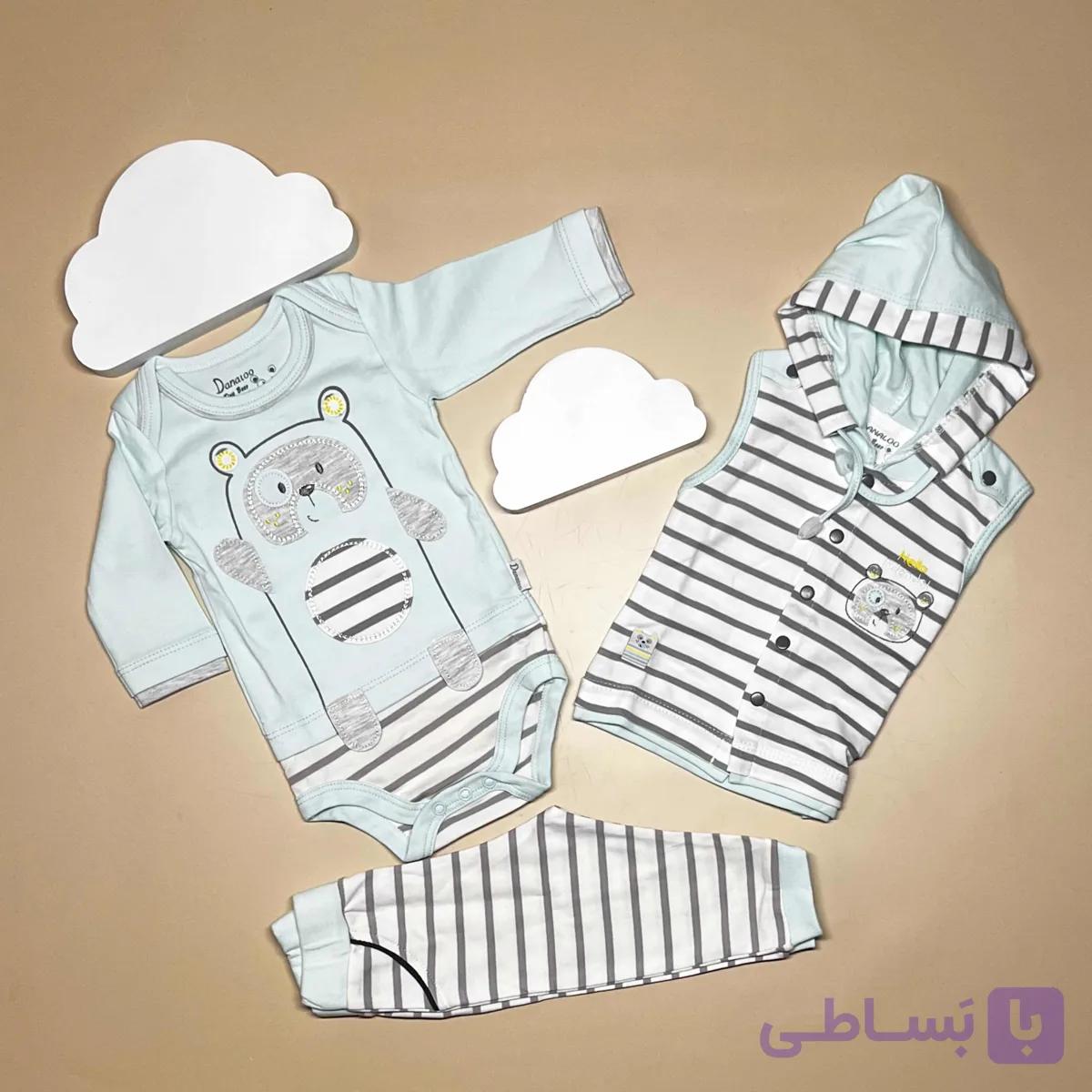 ست نوزادی دانالو طرح خرس قهوه ای