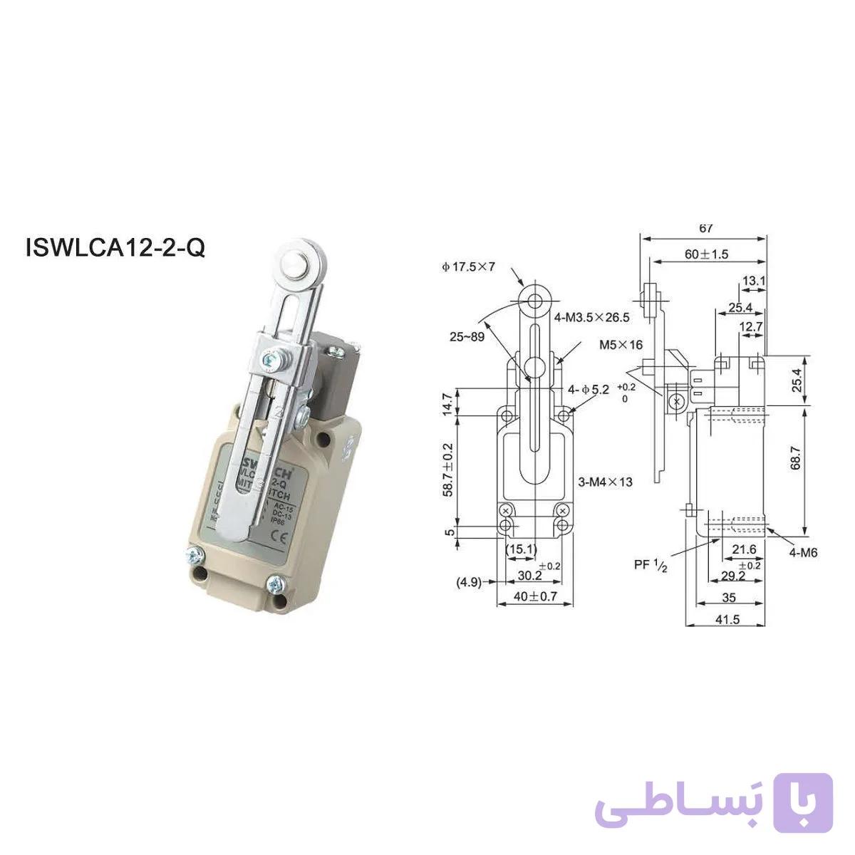لیمیت سوئیچ اهرمی WLC آی سوئیچ الکتریک — تصویر 1