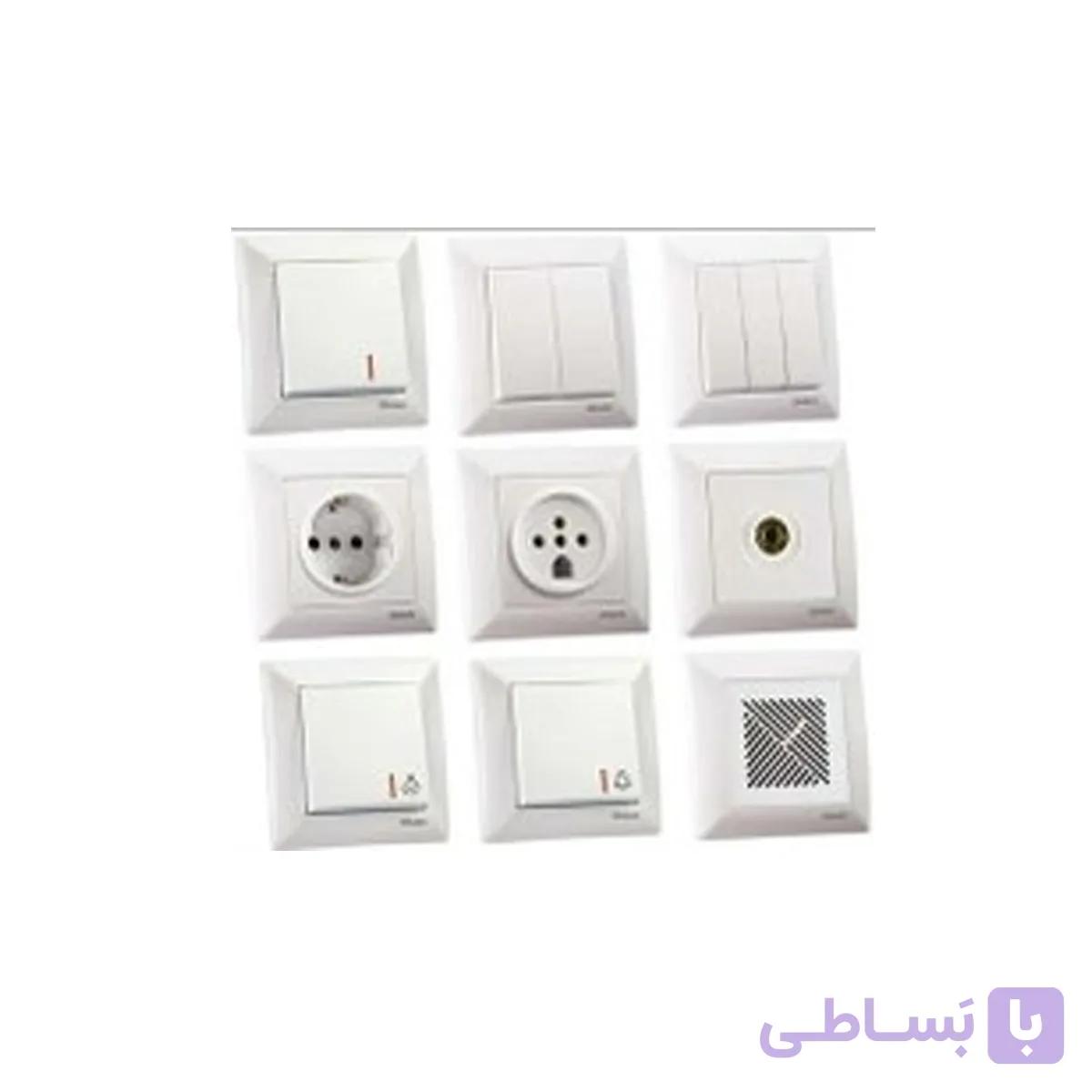 قاب چند خانه کلید و پریز فضل الکتریک مدل الیزه (بسته ی 120 تایی) — تصویر 1