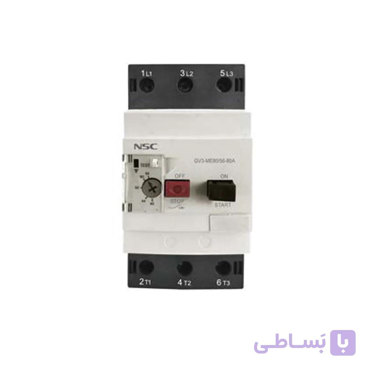 کلید حرارتی NSC با دسته ی گردان 56_80 آمپر