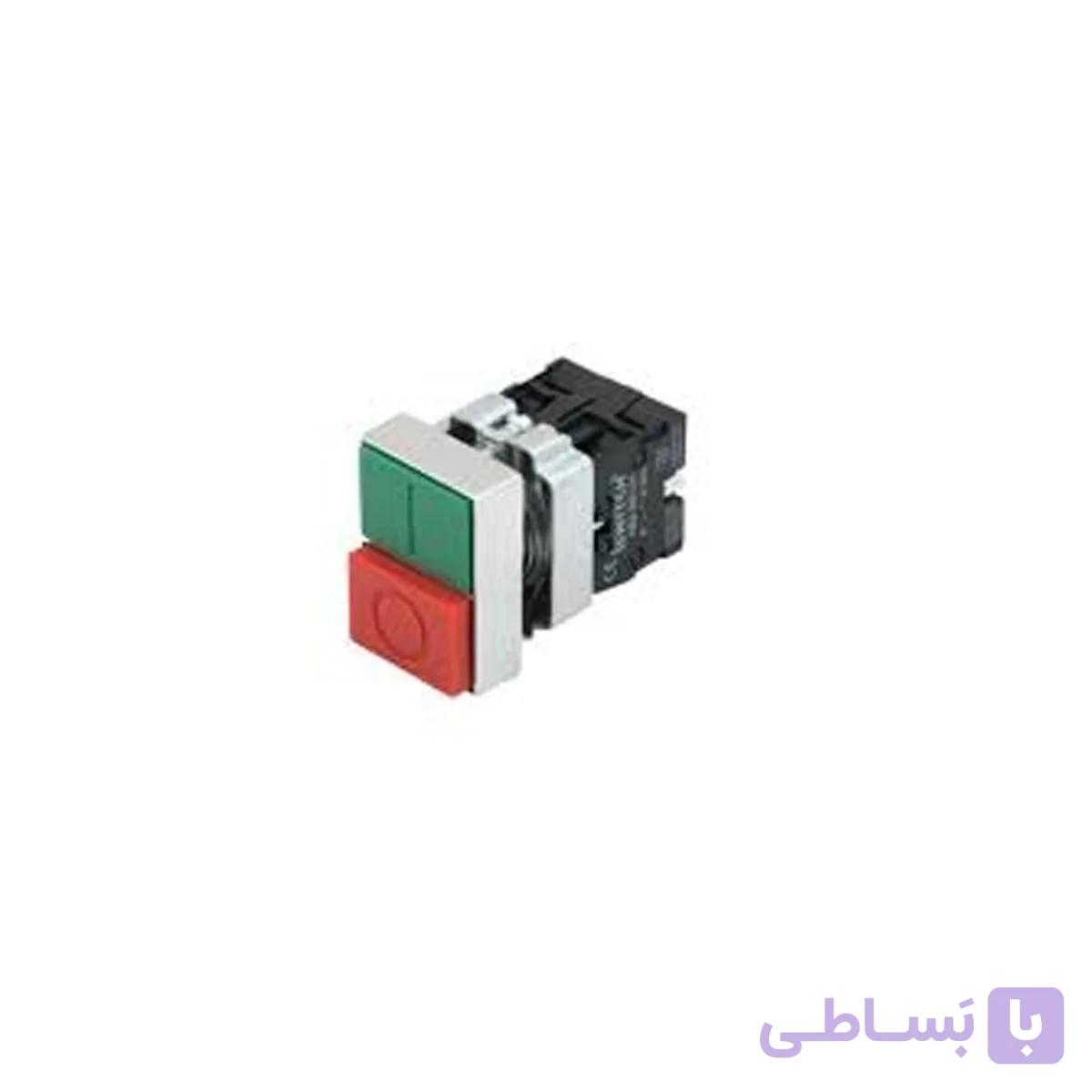 کلید فشاری دوبل برجسته آی سوئیچ الکتریک (بسته ی 12 تایی) — تصویر 1