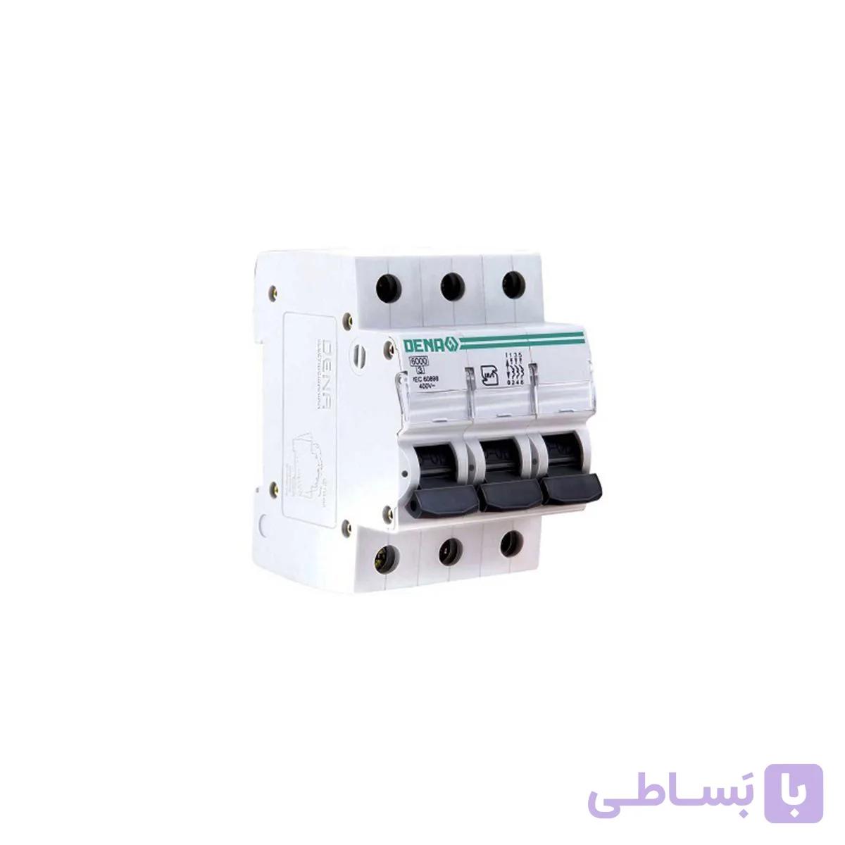 فیوز مینیاتوری چهار پل 63 آمپر دنا الکتریک (بسته ی 30 تایی)
