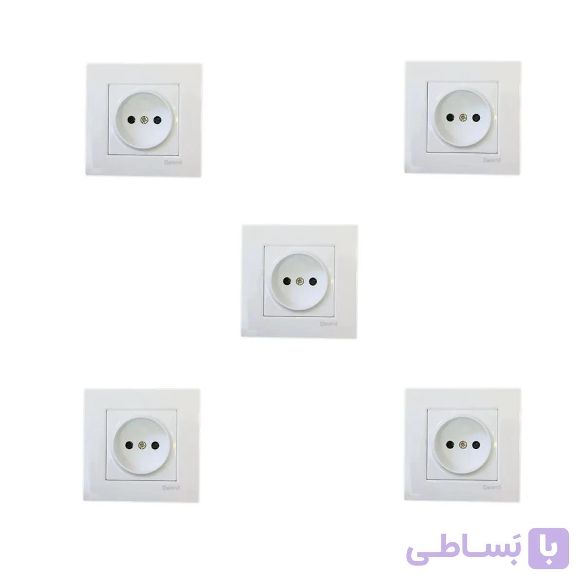 مکانیزم پریز برق دلند طرح آوا پلاس (بسته ی 100 تایی)