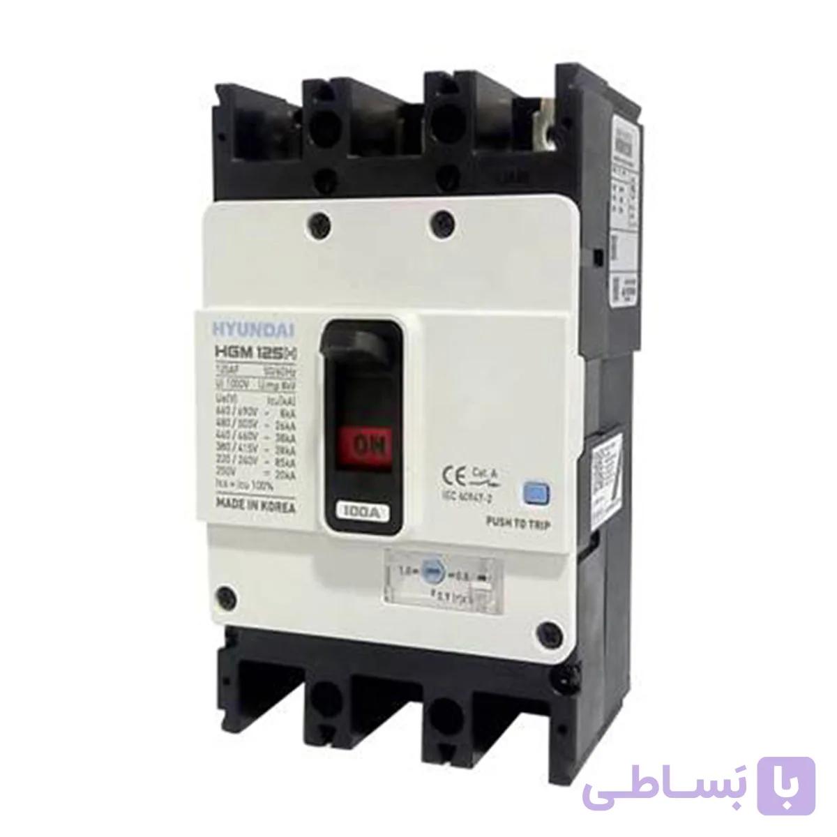 کلید اتوماتیک کامپکت فیکس فریم کوچک هیوندای (100A _ 32A)