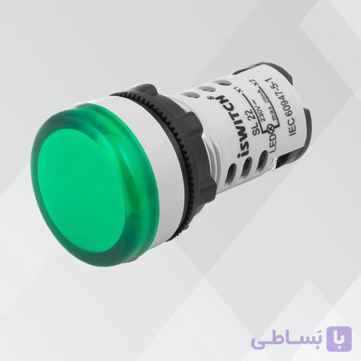چراغ سیگنال بیزر 48 ولت AC/DC قطر 22 آی سوئیچ الکتریک (بسته ی 10 عددی) — تصویر 1