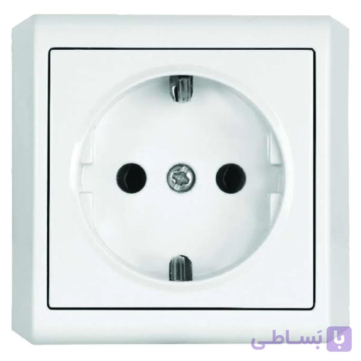 پریز برق فضل الکتریک مدل الیزه روکار (بسته ی 120 تایی)