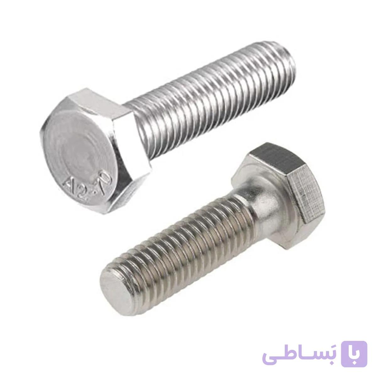 پیچ شش گوش استیل تمام رزوه سایز 80*5 با 933 DIN — تصویر 1