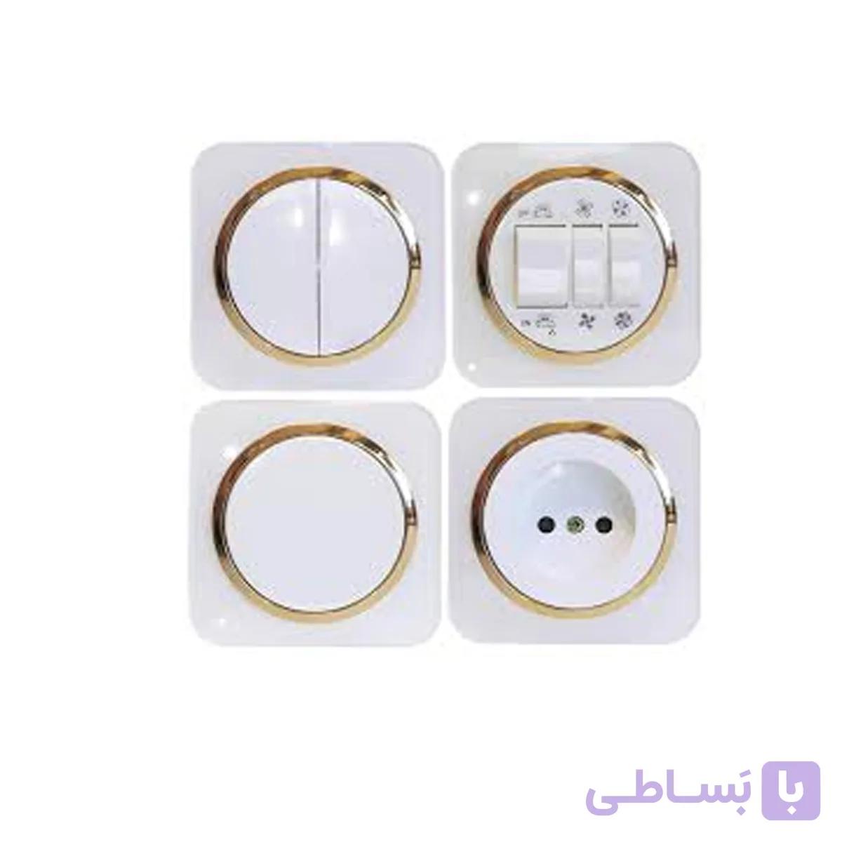 زه کلید و پریز دلند طرح آسا، آوا و آدا پلاس (بسته ی 800 تایی)