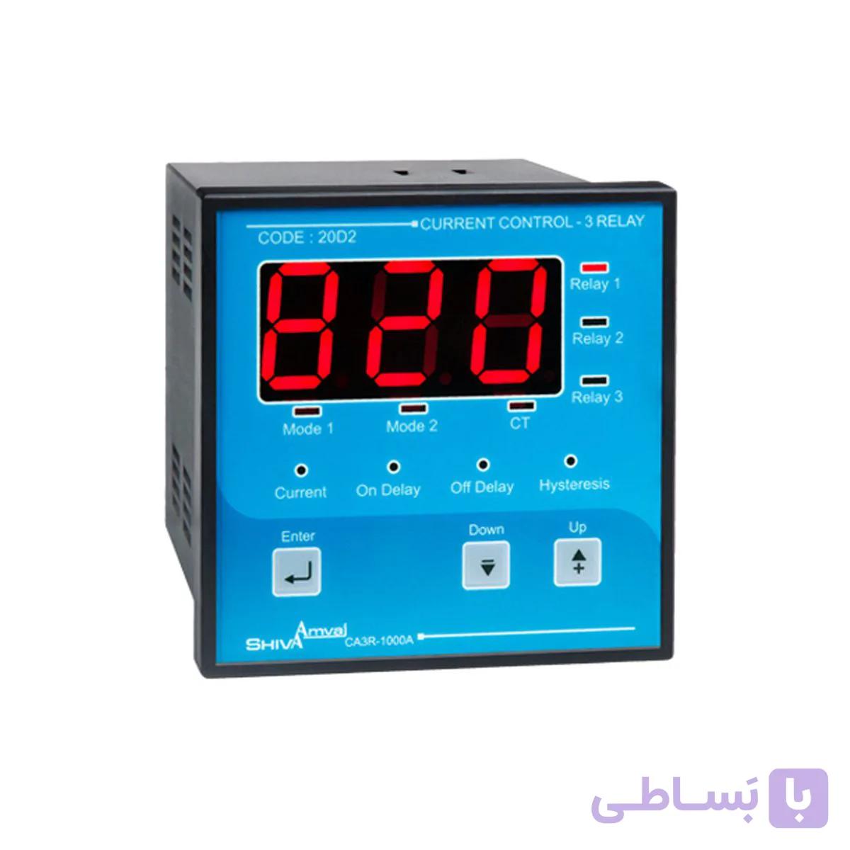 کنترل آمپر سه رله ای شیوا امواج مدلCA3R_1000A