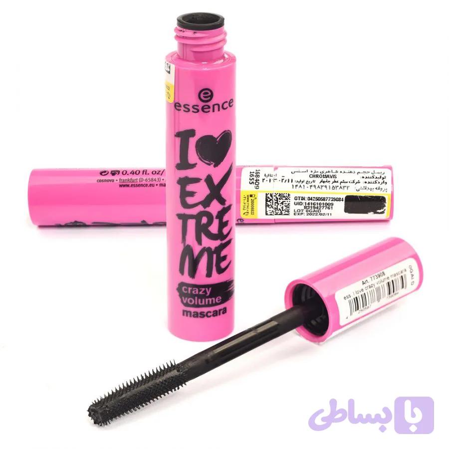 ریمل بلند کننده صورتی اسنس مدل I Love Extreme Crazy Volume اورجینال — تصویر 1