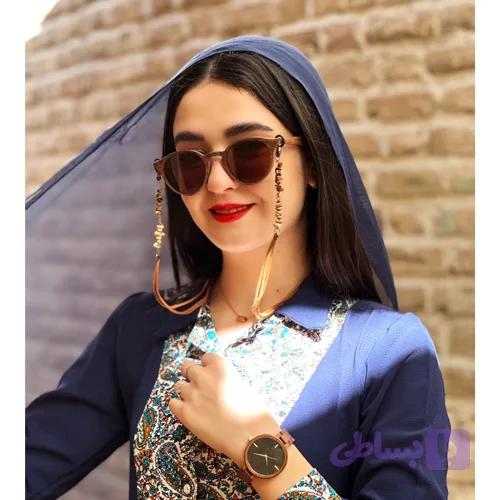 عینک چوبی مدل Aria چوب گردو — تصویر 1
