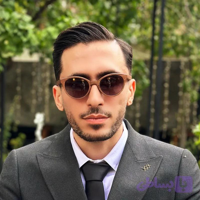 عینک چوبی مدل Atus چوب گردو — تصویر 1