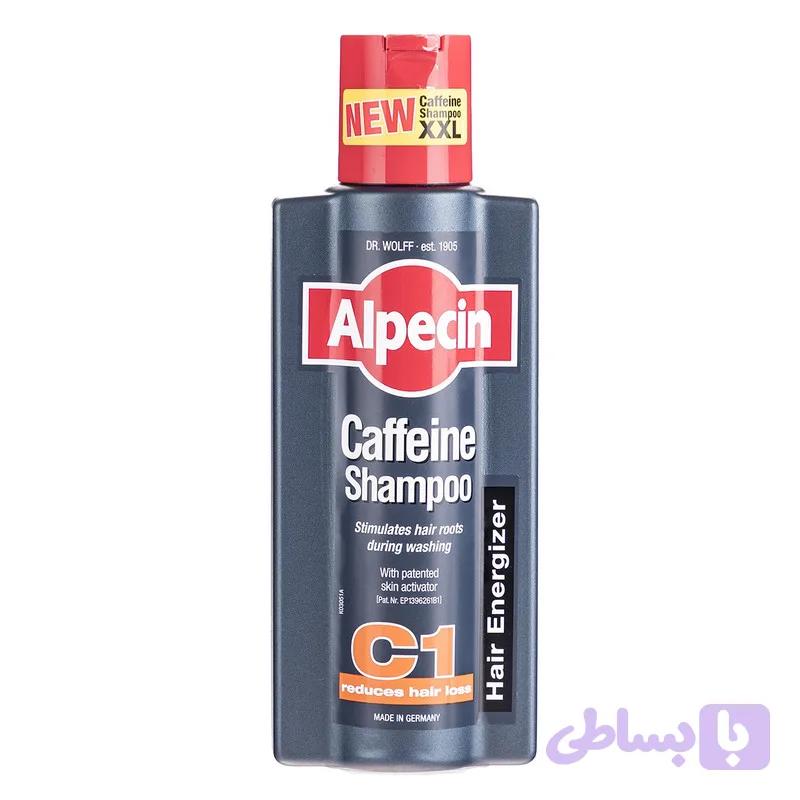 شامپو ضد ریزش مو آلپسین مدل Caffeine C1 حجم 375 میلی لیتر