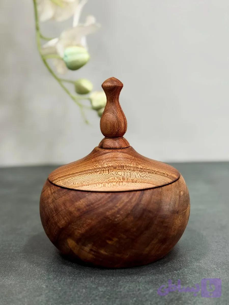 قندان چرخان pastilwood چوب گردو