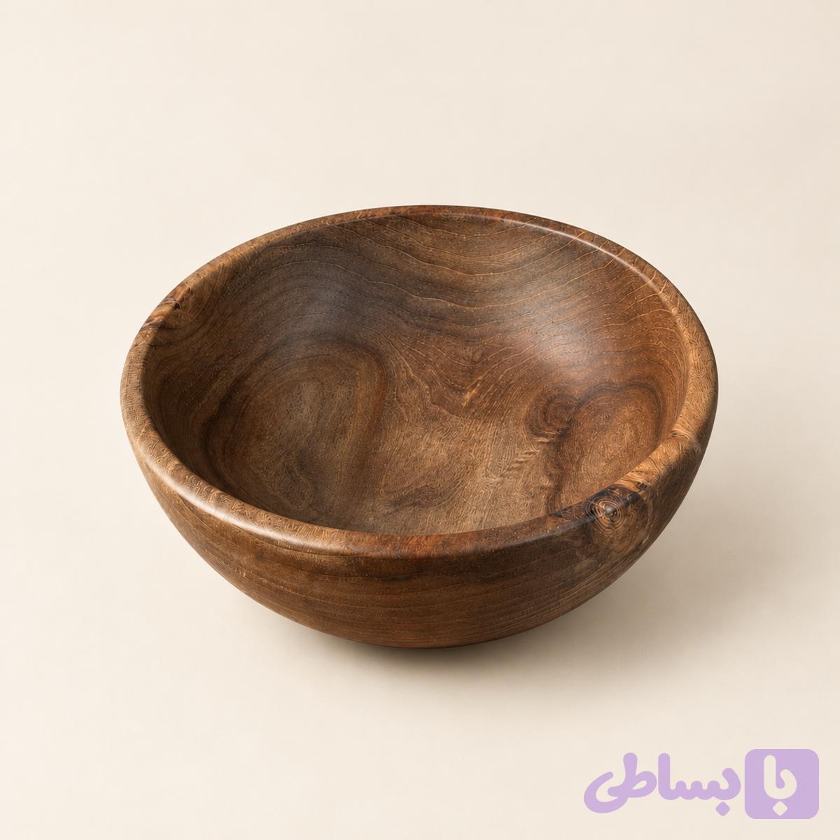 کاسه چوبی بزرگ | چوب گردو