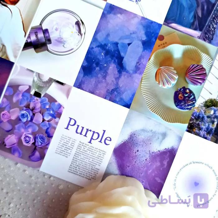 پک استیکر جذاب و ژورنالی Purple Vibes | پک استیکر وایب بنفش — تصویر 1