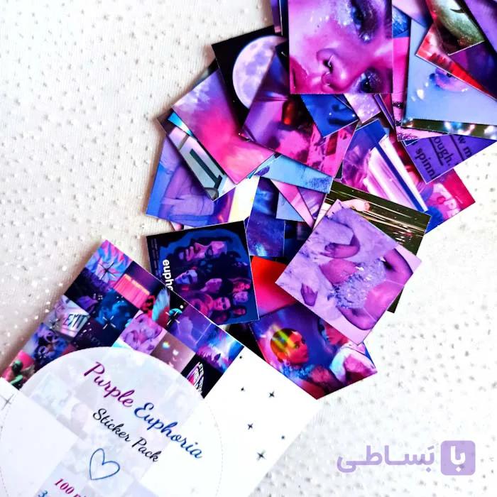 پک استیکر جذاب و ژورنالی Purple Euphoria | پک استیکر ایفوریای بنفش — تصویر 1