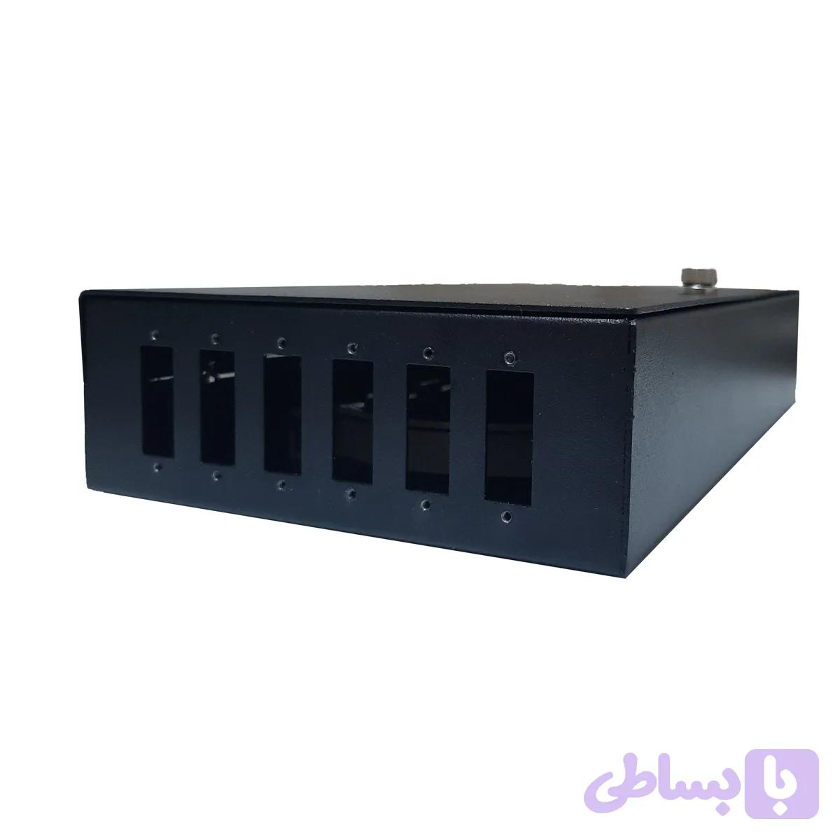 پچ پنل فیبر نوری دیواری درب لولایی مدل 6p-sc-dx برند نوین تجهیز تیدا — تصویر 1