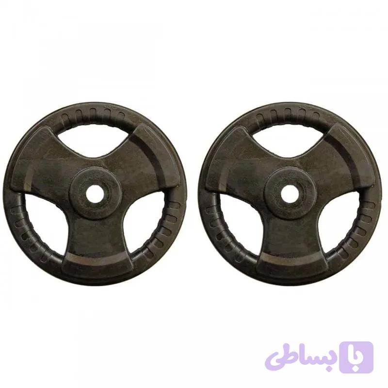 وزنه هالتر فرمانی تمام لاستیک 20 کیلویی - دو عددی