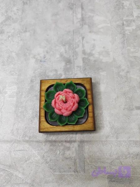 شمع دستساز گل مردابی چوبی