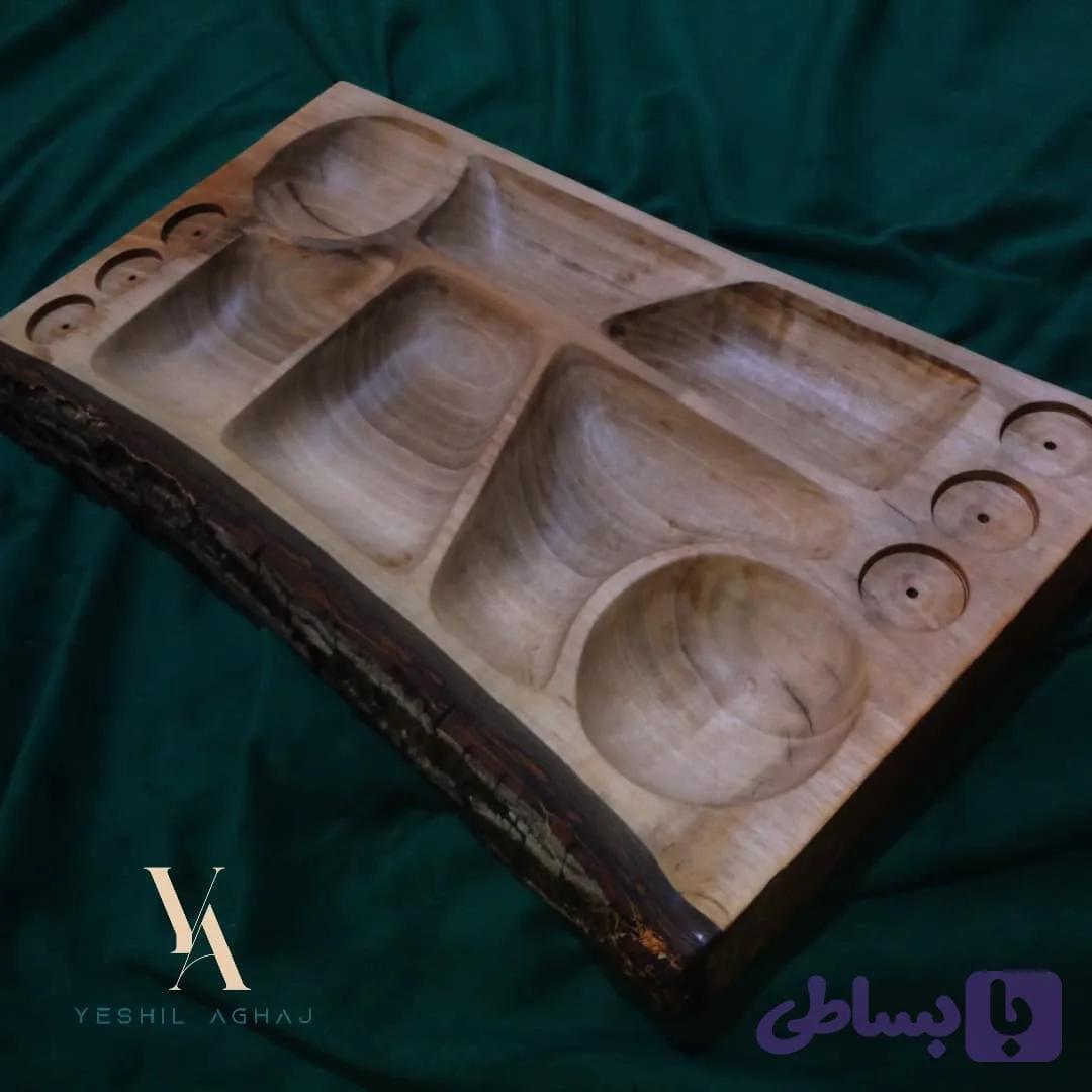 سینی مزه چوبی