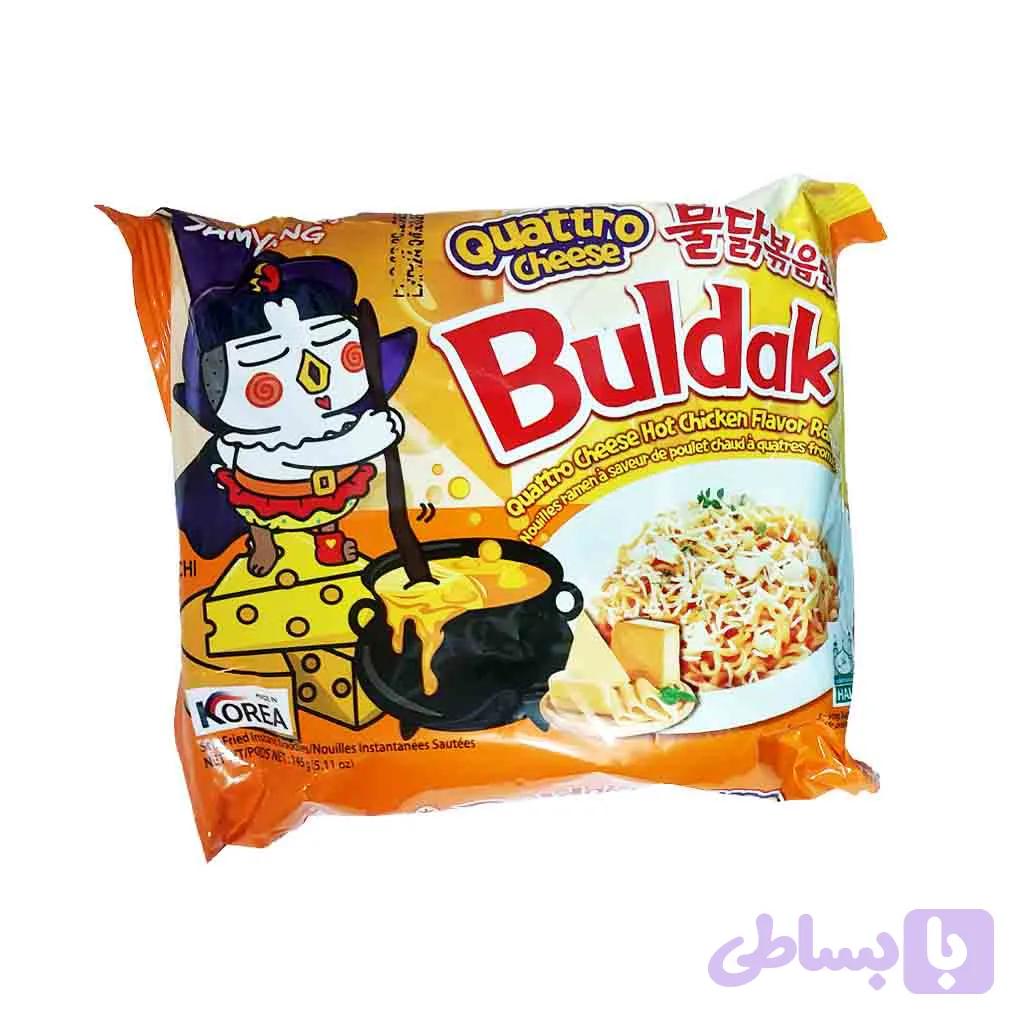 نودل کره‌ای سامیانگ بولداک چهار پنیر | Samyang Buldak Quattro Cheese Ramen