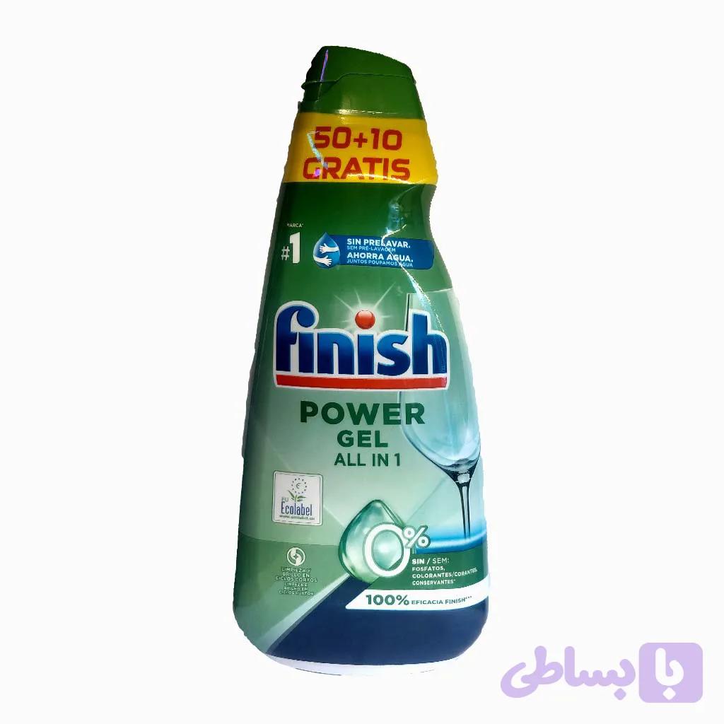 ژل ظرفشویی فینیش اروپا 900 میل 60 بار — تصویر 1