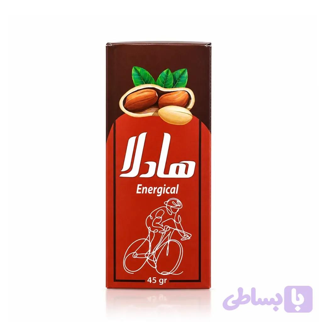 انرژی بار خرما بادام زمینی با 31درصد پروتئین هادلا 45 گرم