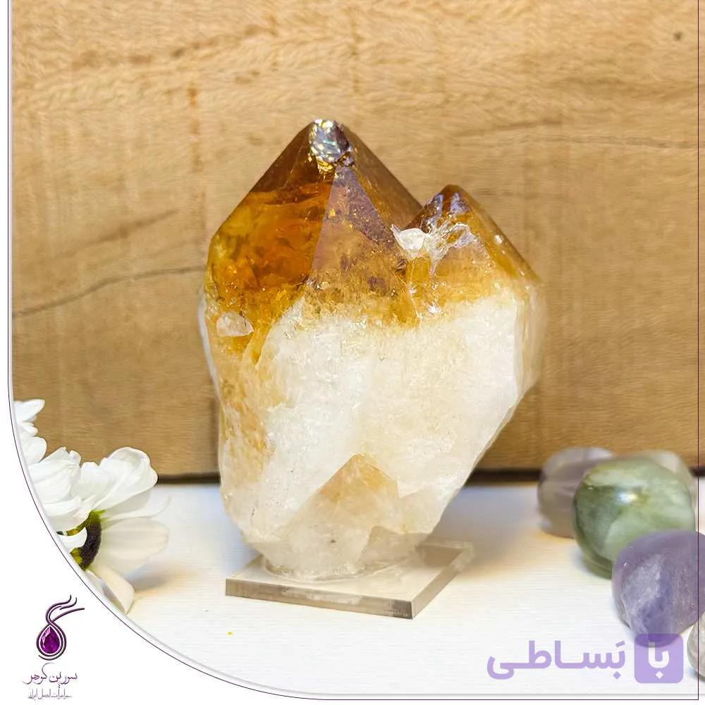 سنگ راف سیترین طبیعی کد RO56 — تصویر 1