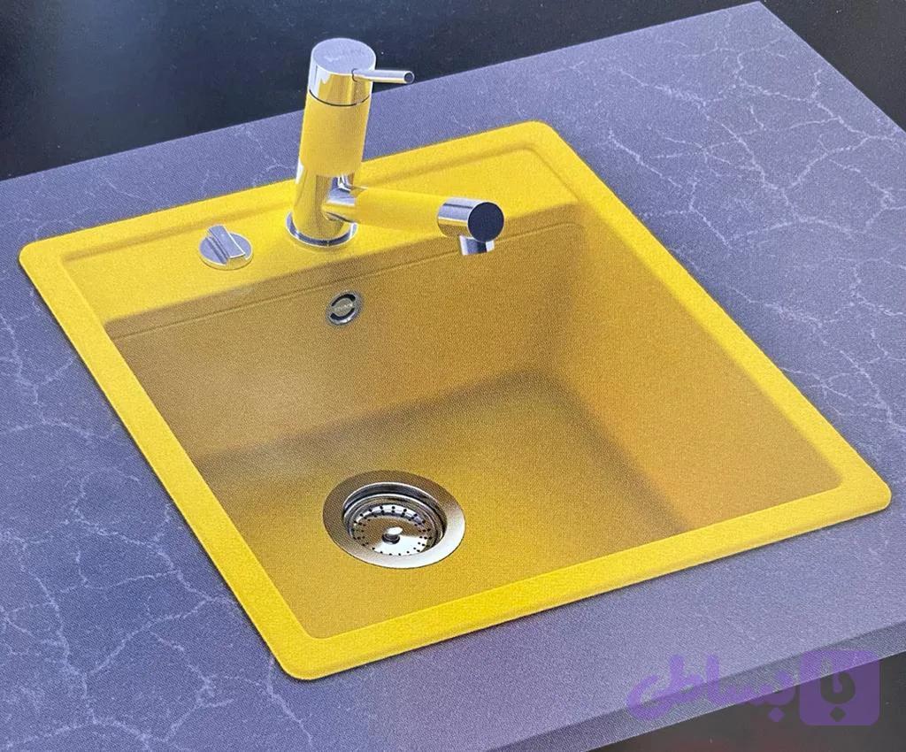 سینک گرانیتی شاک Schock Nemo yellow — تصویر 1