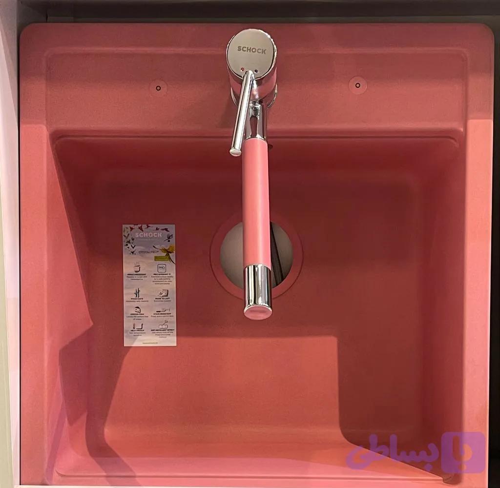 سینک گرانیتی شاک Schock Nemo pink — تصویر 1