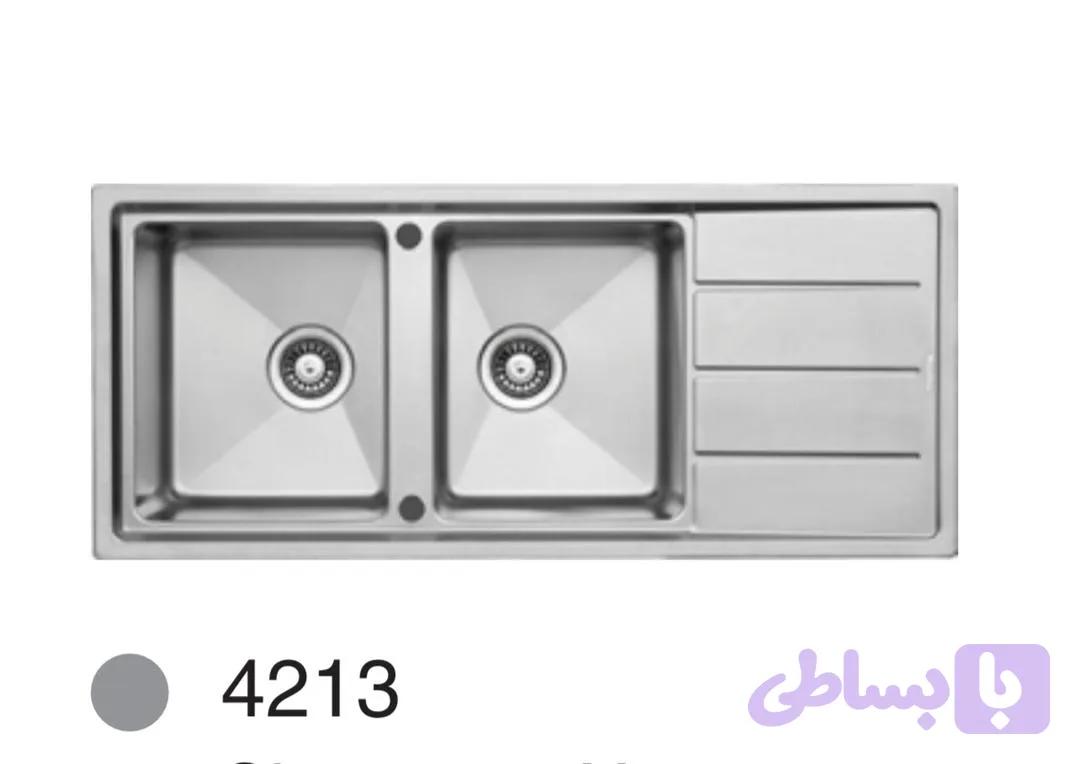 سینک استیل مونتینا کد 4213 — تصویر 1
