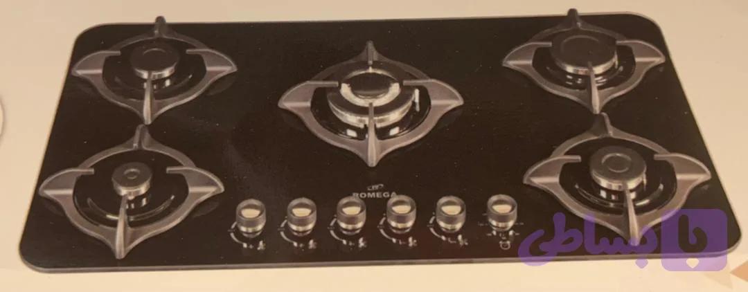 گاز رمگا شیشه 5 شعله ROMEGA 501 TB