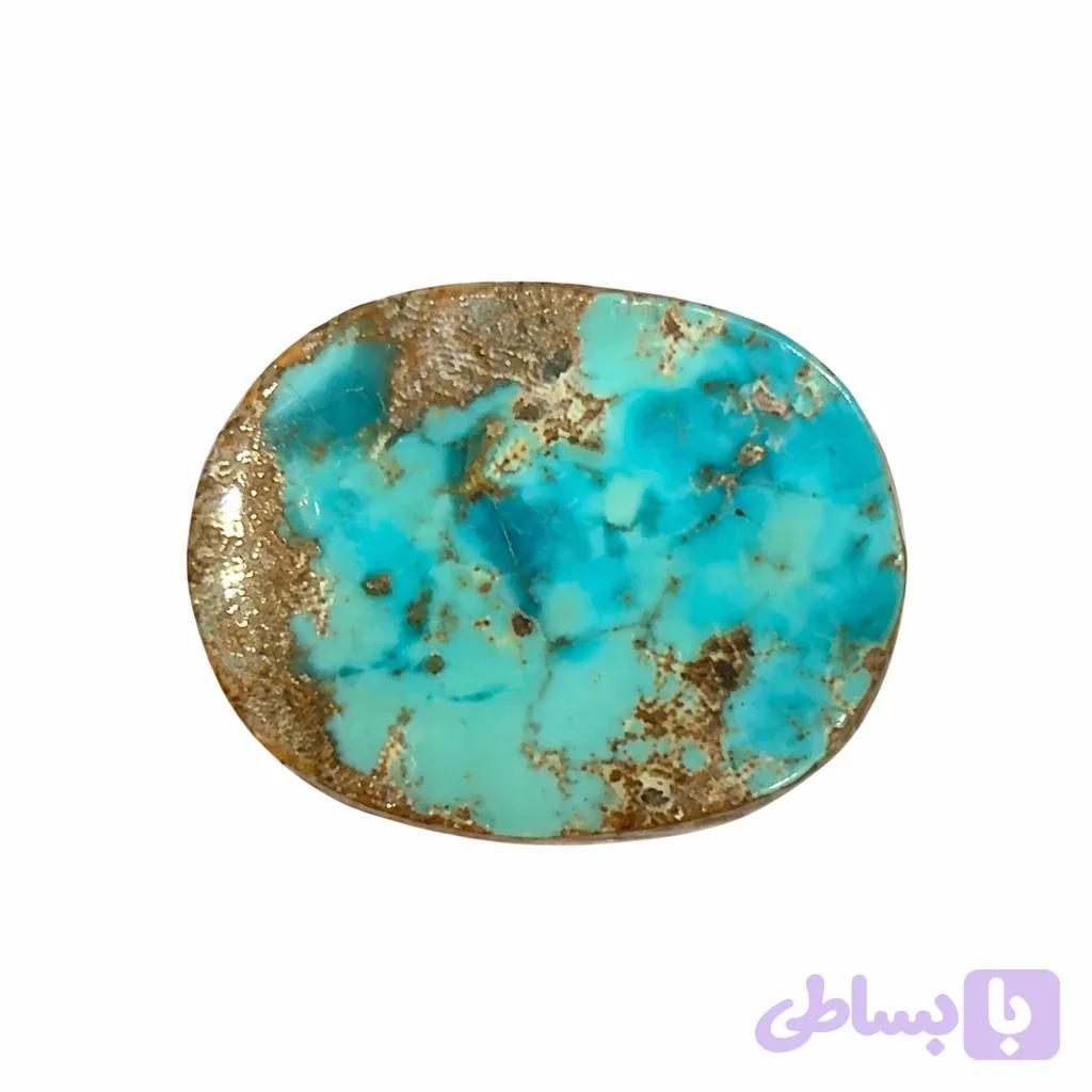 سنگ اصل فیروزه نیشاپور رزینی کد 122 — تصویر 1