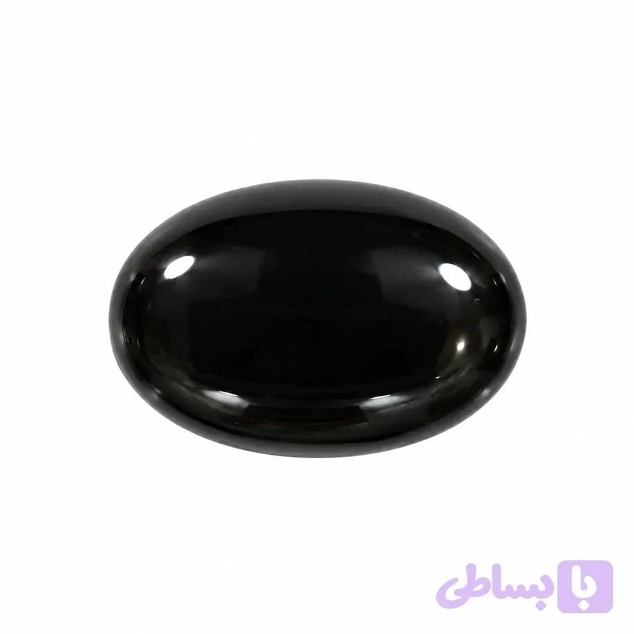 سنگ اصل عقیق مشکی کد119 — تصویر 1