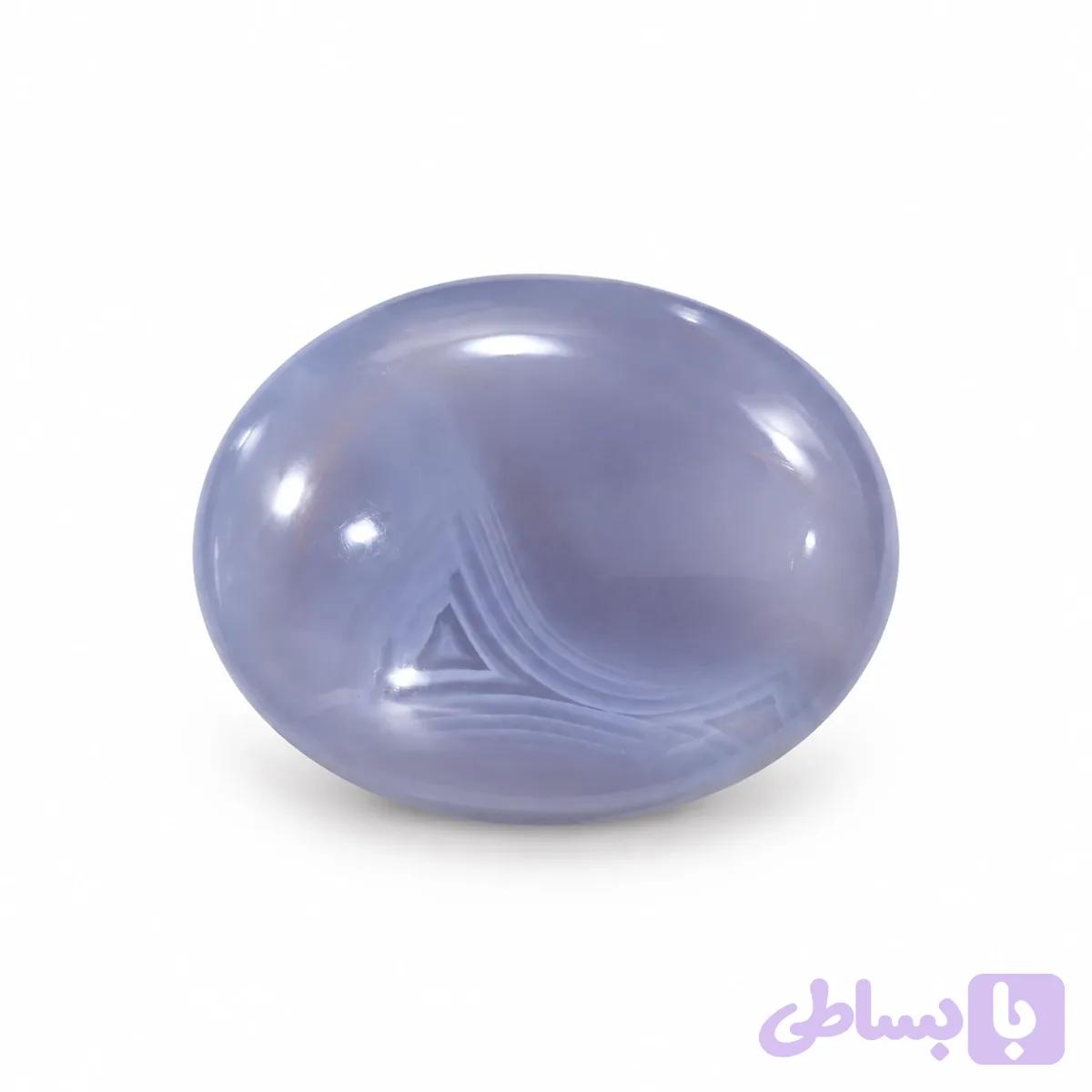 سنگ اصل عقیق یاسی کد 110 — تصویر 1