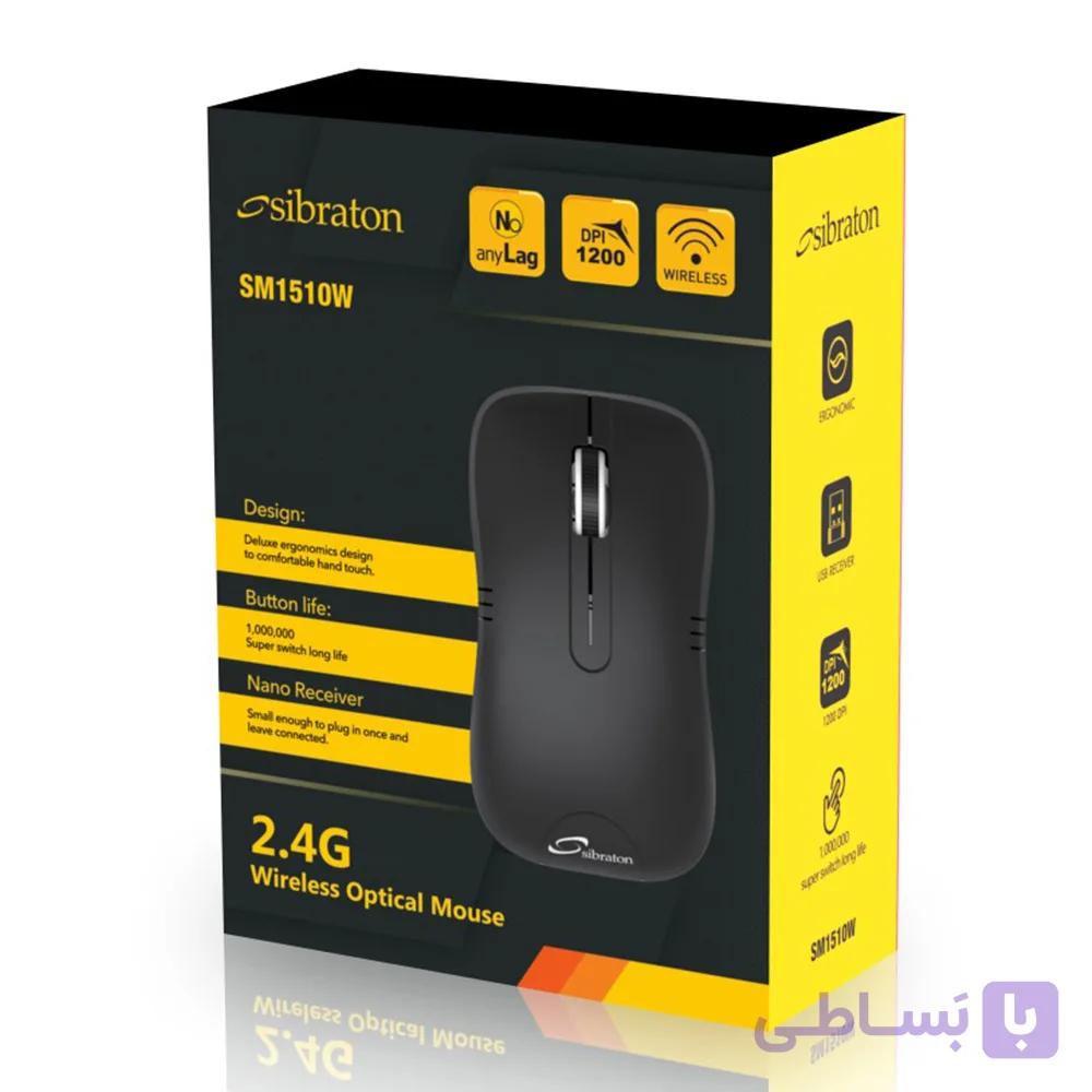 ماوس بی سیم سیبراتون مدل SM1510W