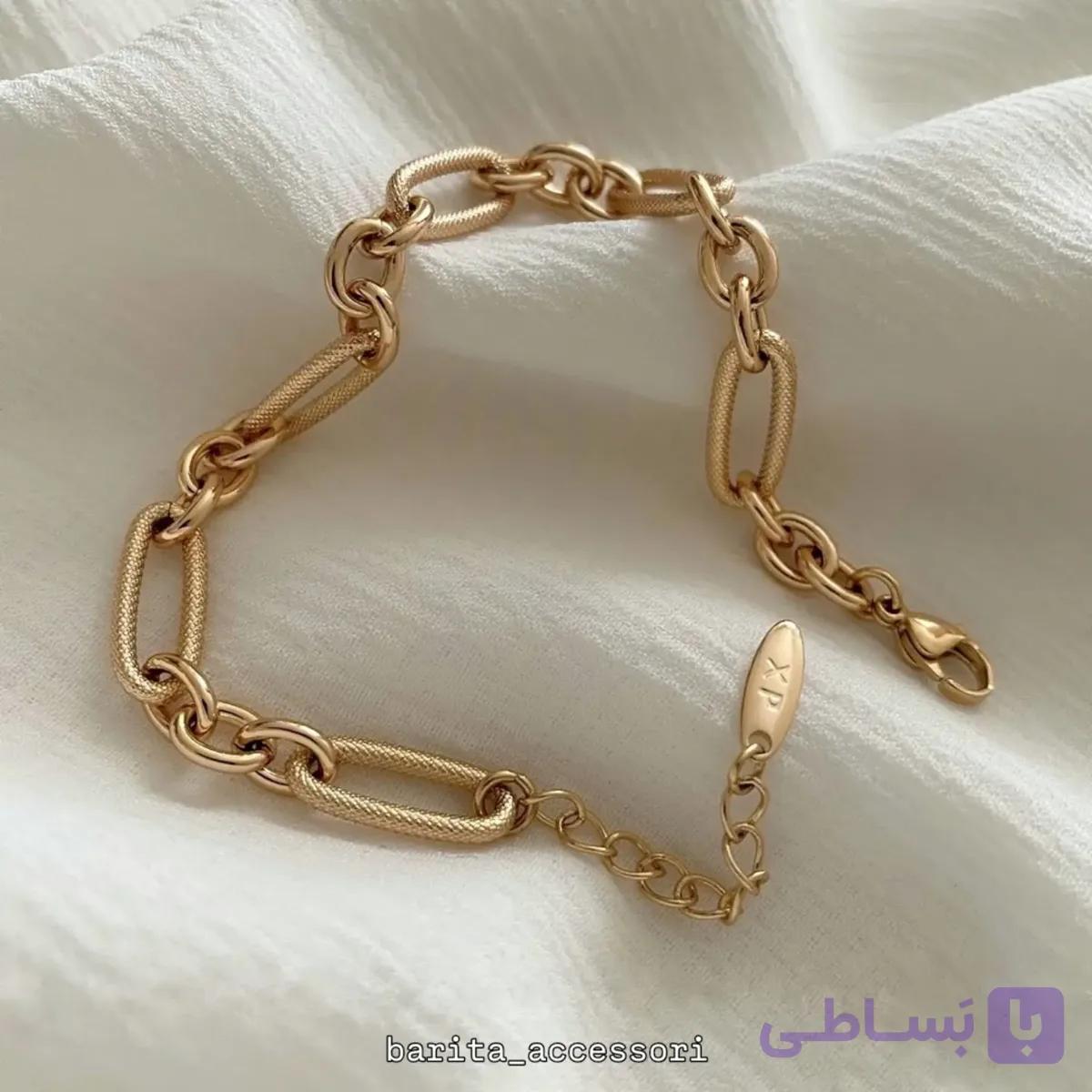 دستبند حلقه‌ای طرح طلا برند ژوپینگ