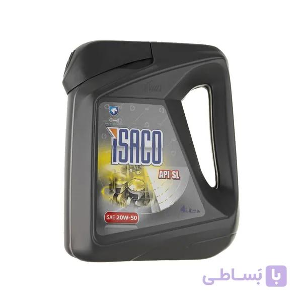 روغن موتور نقره ای 4 لیتری 20W50 SL ایساکو کد 0770701899 — تصویر 1