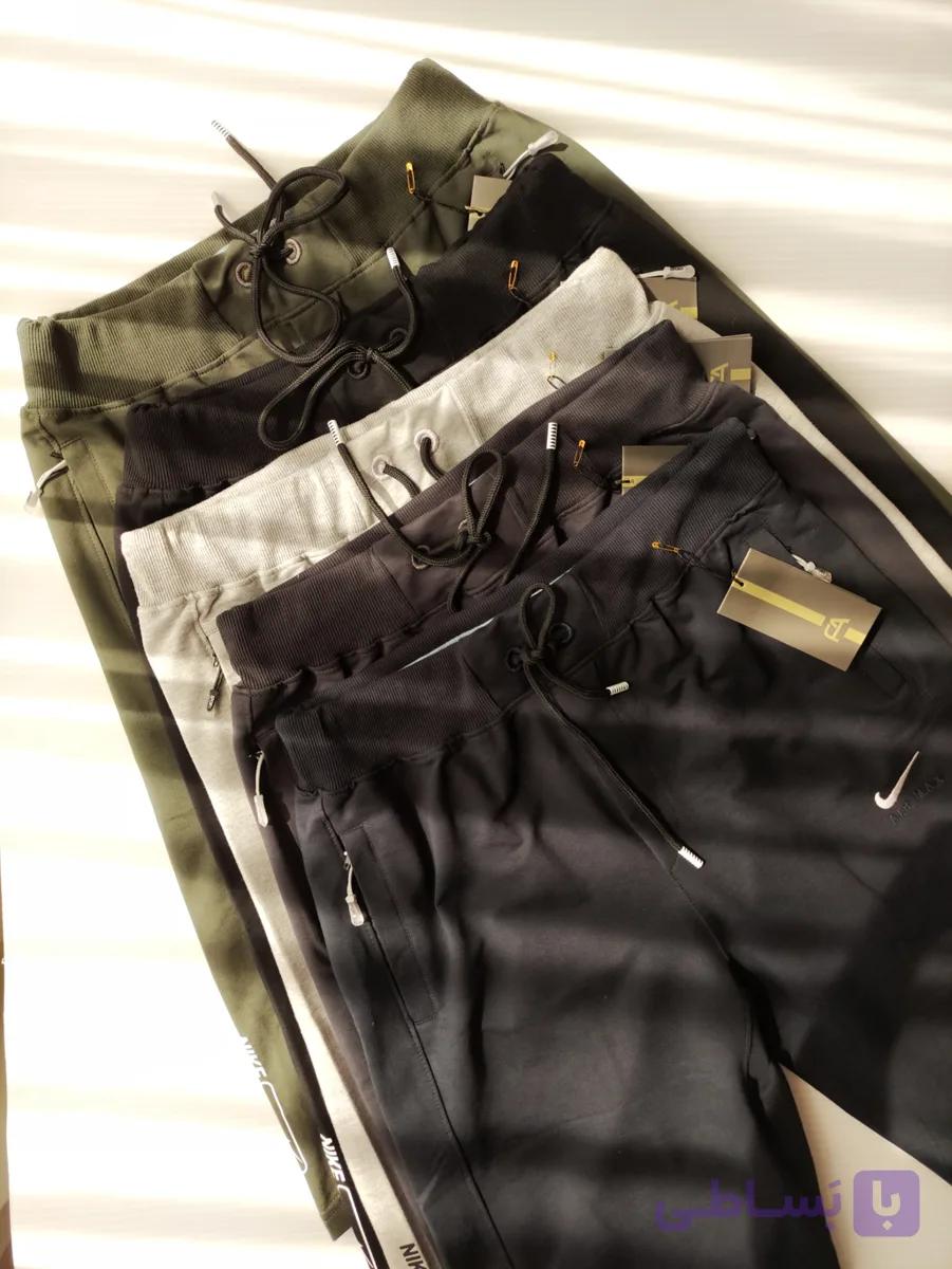 شلوارک مردانه نخی گلکسی زیر زانو طرح Nike