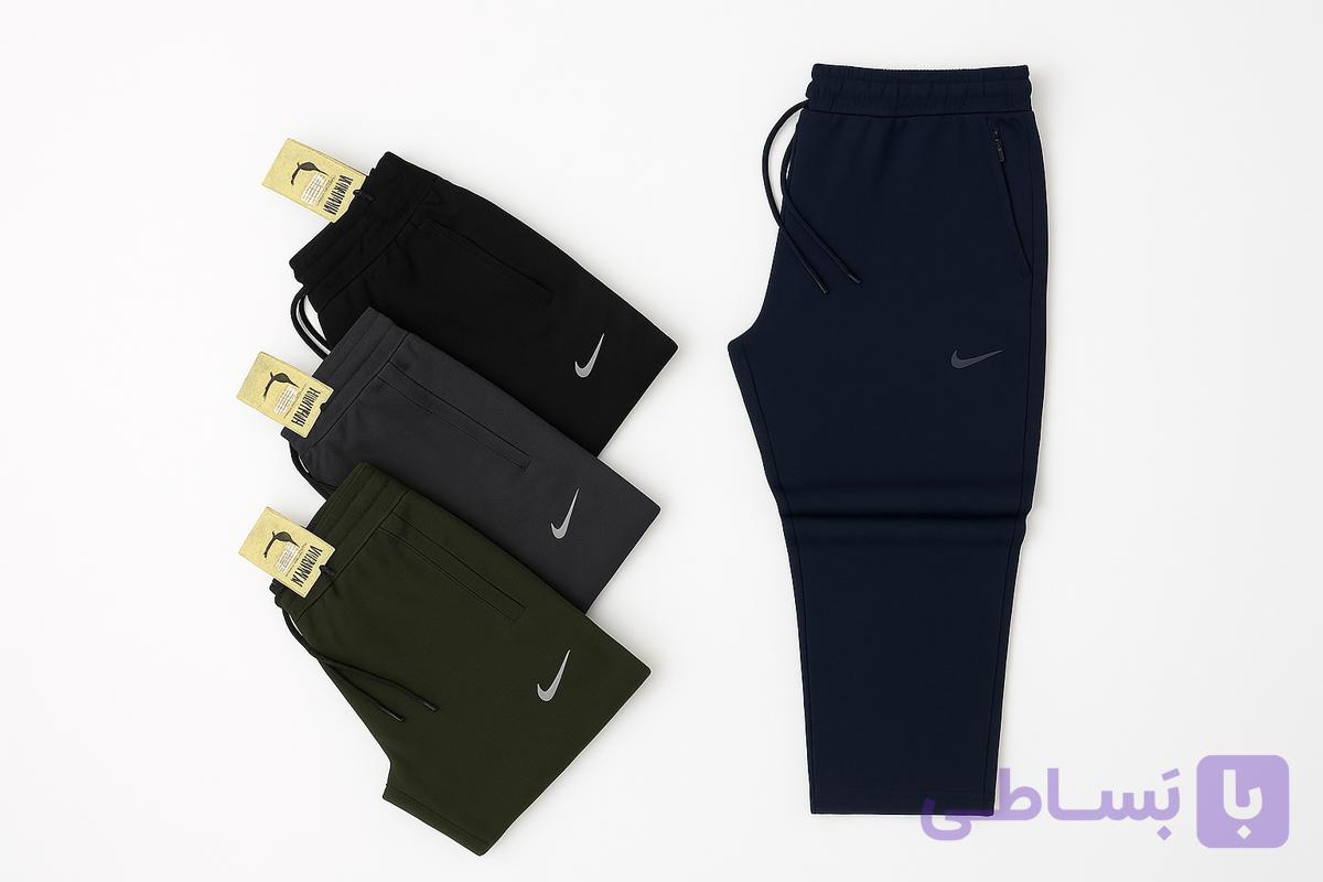 شلوار اسلش مردانه سایز بزرگ دمپا راسته طرح Nike