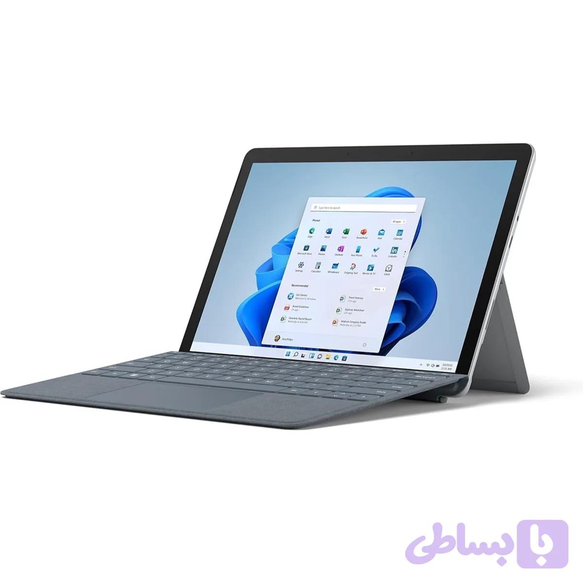 تبلت سرفیس گو 2 مدل Core m3-8100Y 8GB RAM 128GB SSD گرید A همراه با کیبرد و شارژر — تصویر 1
