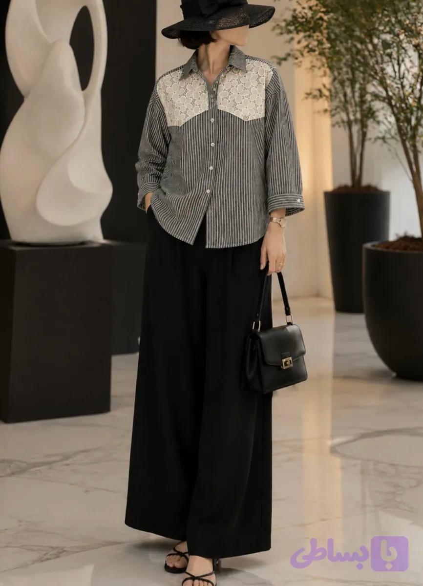 شومیز گیپور دار آنا