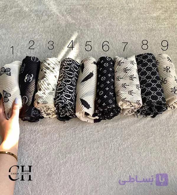 شال پلیسه طرحدار کد sh5