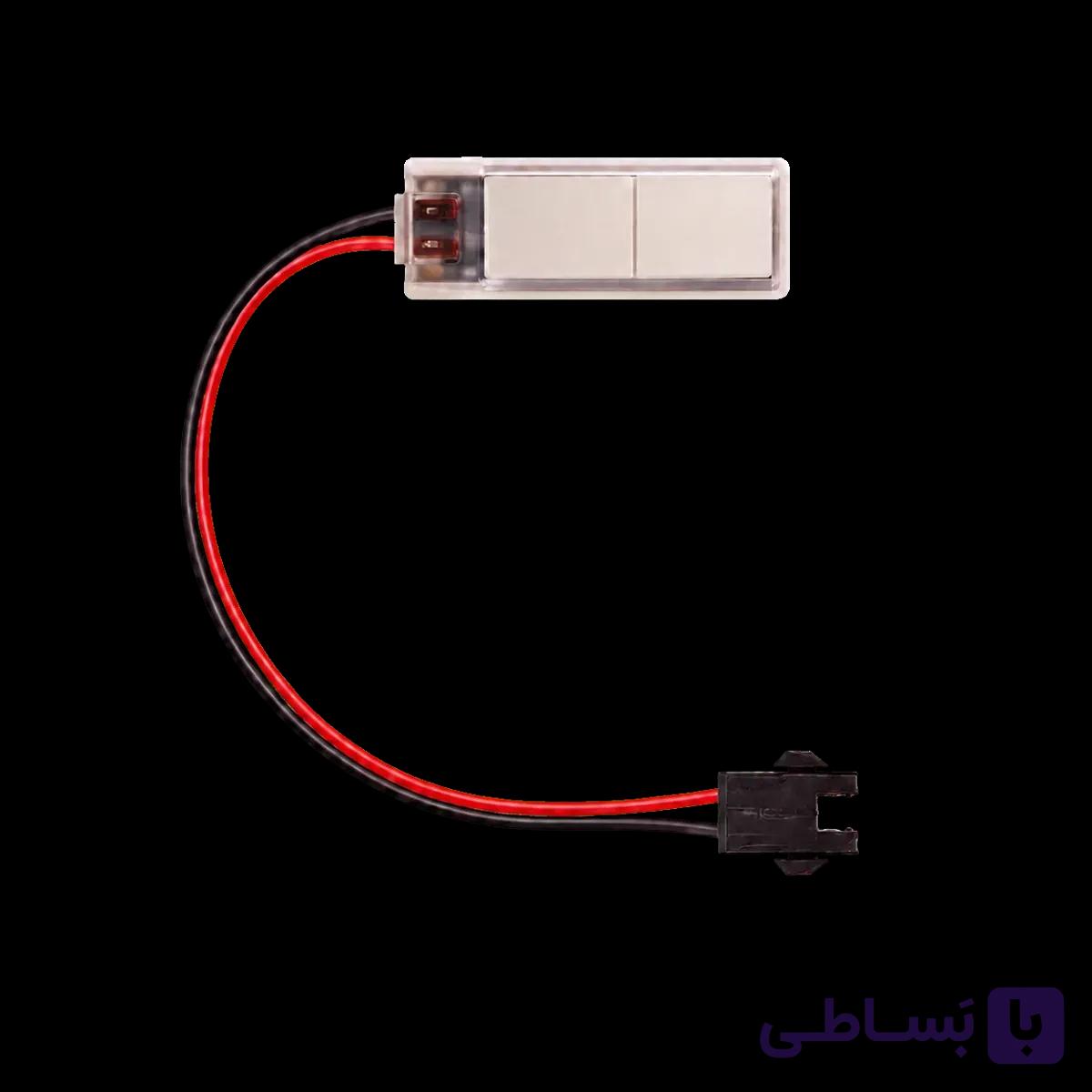 کلید لمسی دو کانال آینه SK تک رنگ و سه رنگ