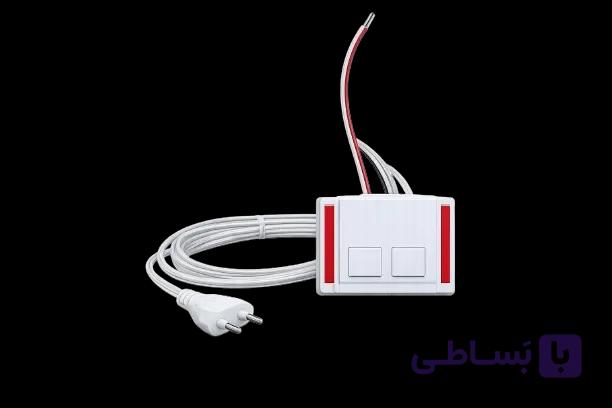 کلید لمسی آینه 2 کانال با آداپتور داخلی 24 ولت