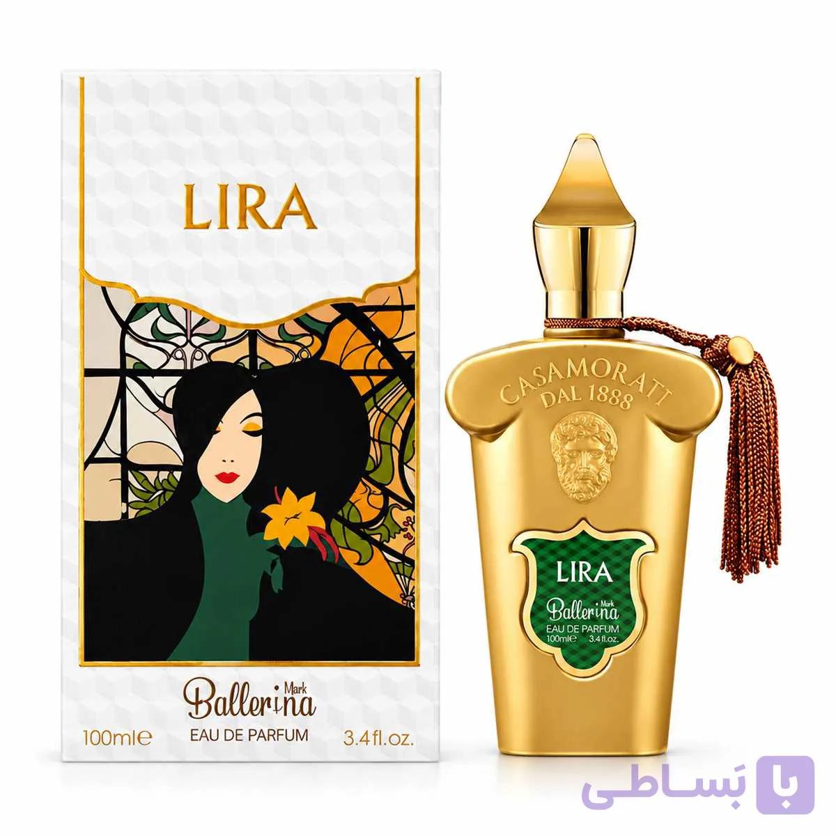 ادکلن زنانه بالرینا مدل Lira حجم ۱۰۰ میلی‌لیتر