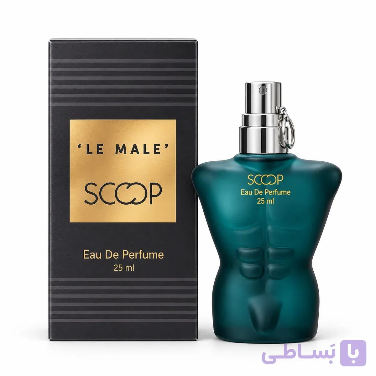 عطر جیبی مردانه اسکوپ مدل Le Male Elixir رایحه مشابه ژان پل گوتیه له مال الکسیر حجم ۲۵ میل