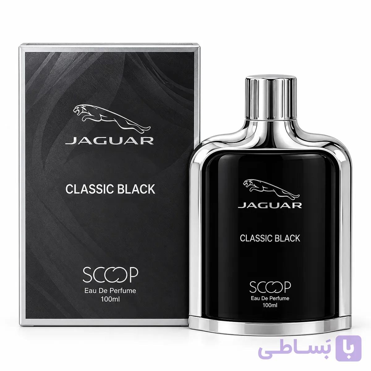 ادکلن مردانه اسکوپ مدل Jaguar Classic Black رایحه جگوار کلاسیک بلک حجم ۱۰۰ میل